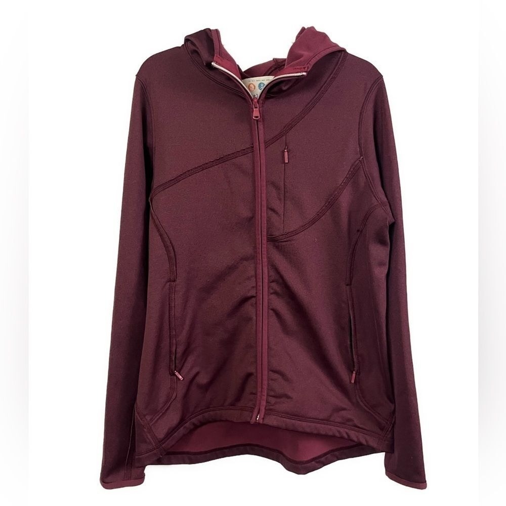 Title Nine Women's Hooded Purple Full Zip Outdoor Performance Jacket- Size Small